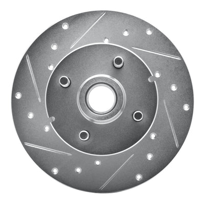 R1 1978-1987 Chevrolet CHEVETTE Front Left Drilled & Slotted Silver Brake Rotor