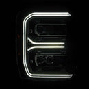 AlphaRex 23-26 Ford F-250 SD NOVA LED Proj Headlights Blk w/Activ Light/Seq Signal/Switchback