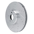 R1 16-25 BMW 740i Front & Rear Drilled & Slotted Silver Brake Rotor Set