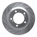R1 07-22 Toyota Land Cruiser Front & Rear Drill & Slot Silver Rotors