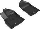 3D MAXpider 2019-2020 Ford Ranger Supercrew Kagu 1st & 2nd Row Floormats - Black