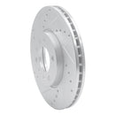R1 03-11 Cadillac BLS (Mexico) Front Left Drilled & Slotted Silver Brake Rotor