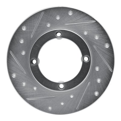 R1 85-94 Chevrolet Sprint Front Left Drilled & Slotted Silver Brake Rotor