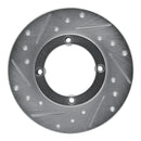 R1 85-94 Chevrolet Sprint Front Left Drilled & Slotted Silver Brake Rotor