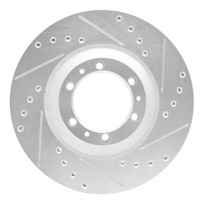 R1 92-02 Acura SLX Front Right Drilled & Slotted Silver Brake Rotor