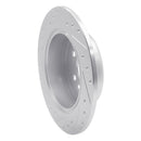 R1 90-93 Toyota Celica Rear Right Drilled & Slotted Silver Brake Rotor
