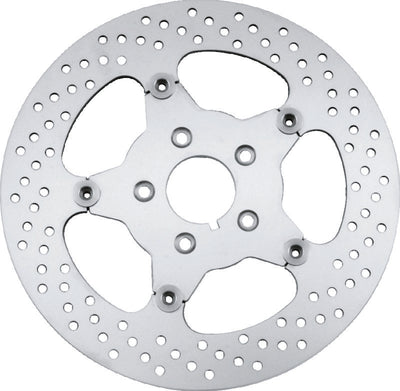 Bikers Choice 84-99 Big Twin & XL 11.5 Inch Front Stainless Mirror Fltg Rotor Replaces H-D 44136-84