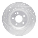 R1 16-23 Mercedes-Benz Viano (Mexico) Rear Right Drilled & Slotted Silver Brake Rotor