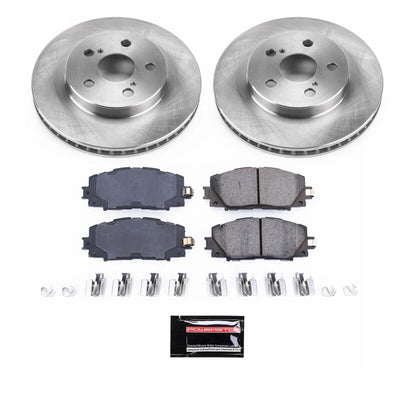 Power Stop 19-22 Toyota Prius AWD-e Front and Rear Semi-Coated Rotor Kit