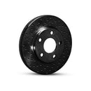 R1 16-22 Honda Accord Coupe Front Right Drilled Black Brake Rotor