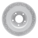 R1 13-25 Mitsubishi Outlander Phev Rear Left Drilled & Slotted Geo-Carbon Rotor