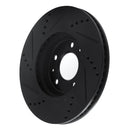 R1 06-10 Pontiac Solstice Front Right Drilled & Slotted Black Brake Rotor