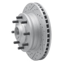 R1 71-95 Chevrolet C30 Pickup Front Left Drilled & Slotted Geo-Carbon Rotor