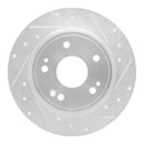 R1 16-25 Honda Accord Front & Rear Drilled & Slotted Silver Brake Rotor Set