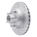 R1 91-94 Ford Explorer Front Right Drilled & Slotted Silver Brake Rotor