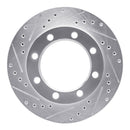 R1 1980-94 Ford F-350 Front Drill & Slot Silver Rotors