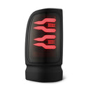 AlphaRex 94-01 Dodge Ram 1500/2500/3500 LUXX-Series LED Tail Lights - Black