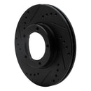 R1 89-08 Toyota Hilux (Mexico) Front Left Drilled & Slotted Black Brake Rotor