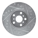 R1 90-93 Toyota Celica Front Right Drilled & Slotted Silver Brake Rotor