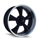 Ridler 695 18x9.5 / 5x120.65 BP / 6mm Offset / 83.82mm Hub Matte Black Machined Wheel