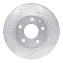 R1 19-25 Mazda 3 Sport Front & Rear Drilled & Slotted Silver Brake Rotor Set