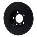 R1 11-16 Mini Cooper Paceman Front Left Drilled & Slotted Black Brake Rotor