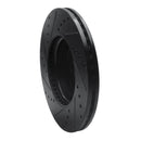 R1 13-25 Cadillac CT4 Front Right Drilled & Slotted Black Brake Rotor