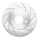 R1 06-11 Chevrolet HHR Front Drilled & Slotted Silver Brake Rotor Set