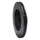 R1 98-02 Acura CL Front Right Drilled & Slotted Black Brake Rotor