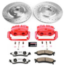 Power Stop 1999 Ford Mustang Front & Rear Z26 Street Warrior Brake Kit w/Calipers
