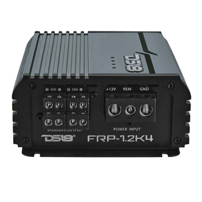 DS18 4-Channel Class-D Amp Stereo Full-Range 4 x 120 W RMS at4 ohm- Titanium