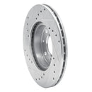 R1 86-91 Acura Integra Front Drilled & Slotted Silver Brake Rotor Set