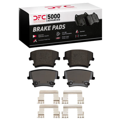 DFC 07-23 Chrysler 300 Rear Drilled & Slotted Geoperformance Rotors 5000 Advanced Pads w/Hardware