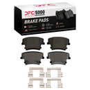 DFC 07-23 Chrysler 300 Rear Drilled & Slotted Geoperformance Rotors 5000 Advanced Pads w/Hardware