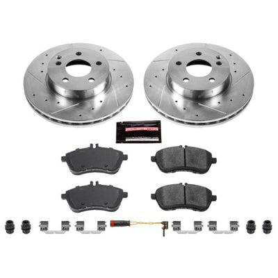 Power Stop 12-15 Mercedes-Benz C250 Front & Rear Z23 Evolution Sport Brake Kit