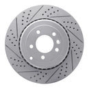 R1 10-13 Land Rover Range Rover Sport Rear Right Drilled & Slotted Geo-Carbon Rotor