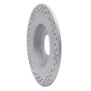 R1 17-23 Hyundai Kona Ev Rear Right Drilled & Slotted Geo-Carbon Rotor