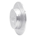 R1 87-15 Chrysler Crossfire Rear Drilled & Slotted Silver Brake Rotor Set