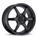 Konig Backbone 16x7 4x100 ET40 Matte Black Milling Logo on Spoke