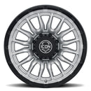 ICON Alloys Cajon 20x9 / 8x170 / 6mm / 5.25in BS Silver Machined Wheel w/ GB Lip