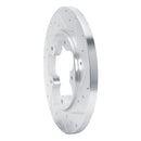 R1 15-25 Ford Transit-150 Rear Right Drilled & Slotted Silver Brake Rotor