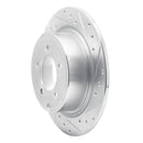 R1 07-17 Chrysler Sebring Front & Rear Drilled & Slotted Silver Brake Rotor Set