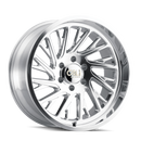 Cali Off-Road 9114 Purge 22x12 / 6x139.7 BP / -51mm Offset / 106mm Hub Polished Wheel