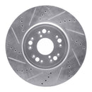 R1 95-00 Lexus LS400 Front Drilled & Slotted Silver Brake Rotor Set