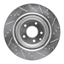R1 07-15 Infiniti G35 Front & Rear Drilled & Slotted Silver Brake Rotor Set