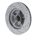 R1 1968-1973 Ford Fairlane Front Left Drilled & Slotted Silver Brake Rotor