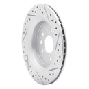 R1 03-11 Cadillac Bls (Mexico) Rear Left Drilled & Slotted Geo-Carbon Rotor