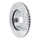 R1 17-25 Buick Enclave Front Left Drilled & Slotted Silver Brake Rotor