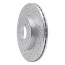 R1 92-95 Toyota MR2 Rear Drilled & Slotted Silver Brake Rotor Set