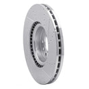 R1 18-25 Land Rover Defender 110 Front Right Drilled & Slotted Silver Brake Rotor